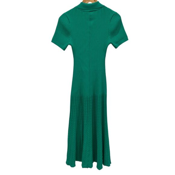 Sandro Lorel Ribbed Pointelle Knit Maxi Dress - Picture 9 of 9